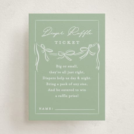 Mini Baby Shower Insert Cards