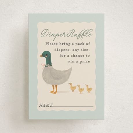 Mini Baby Shower Insert Cards