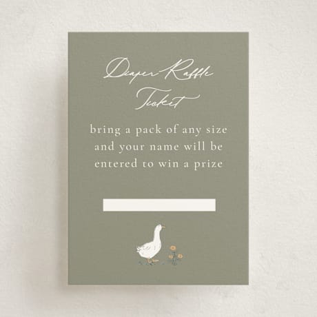 Mini Baby Shower Insert Cards