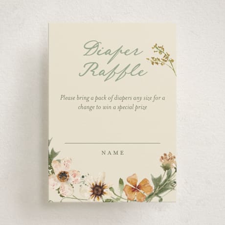 Mini Baby Shower Insert Cards