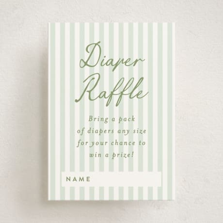 Mini Baby Shower Insert Cards