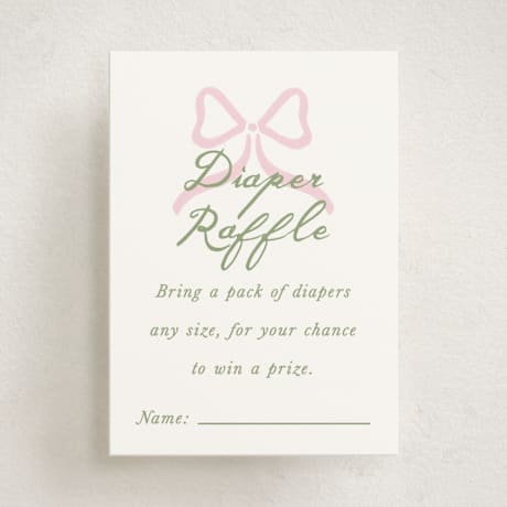 Mini Baby Shower Insert Cards