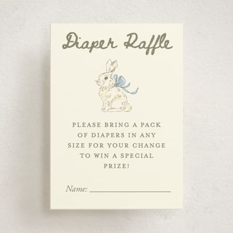 Mini Baby Shower Insert Cards