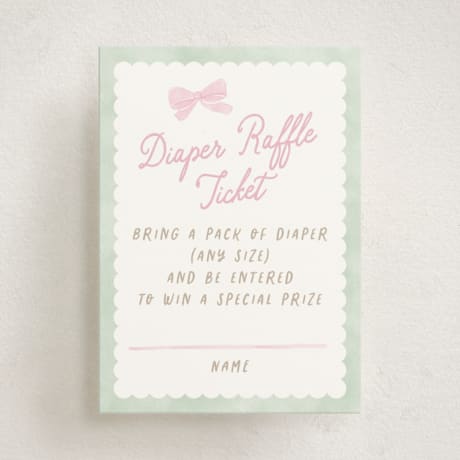 Mini Baby Shower Insert Cards