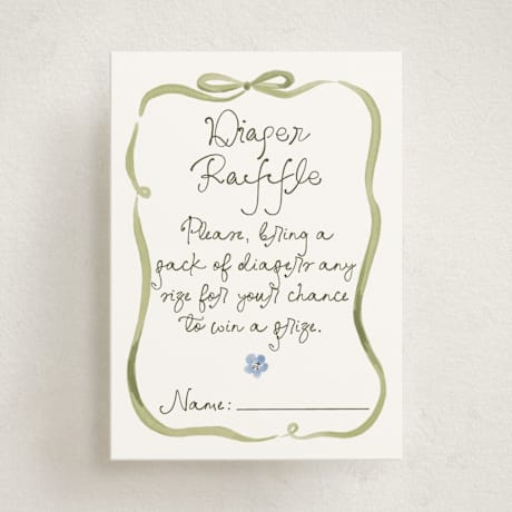 Mini Baby Shower Insert Cards