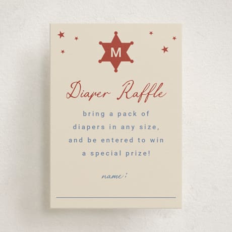 Mini Baby Shower Insert Cards