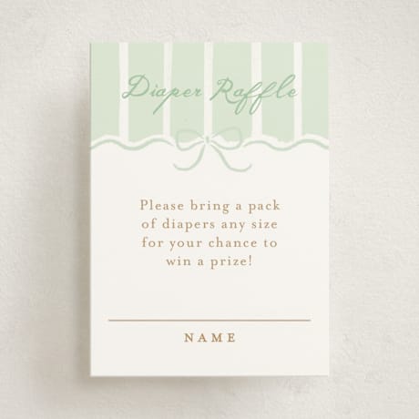 Mini Baby Shower Insert Cards