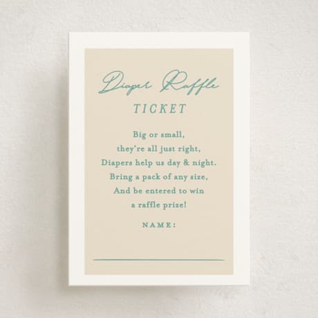 Mini Baby Shower Insert Cards