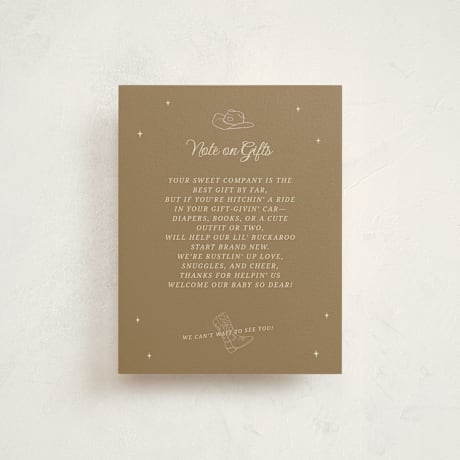 Baby Shower Insert Cards