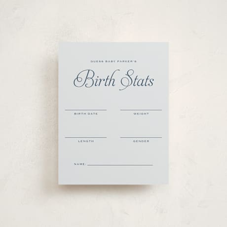 Baby Shower Insert Cards