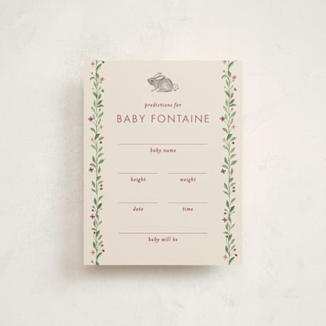 Baby Shower Insert Cards