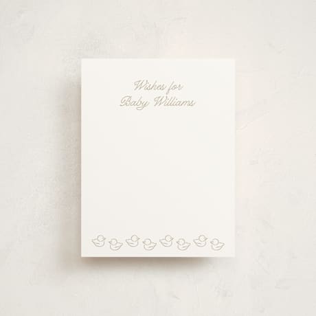 Baby Shower Insert Cards