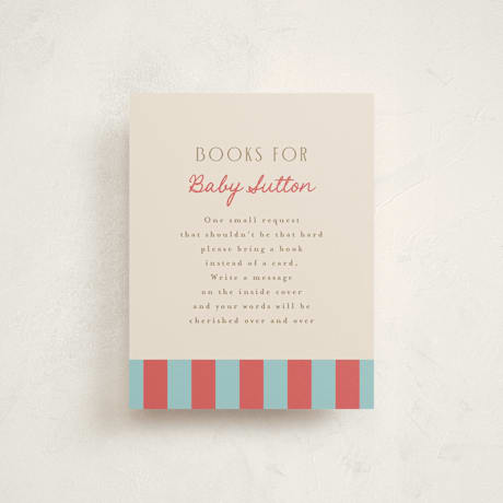 Baby Shower Insert Cards