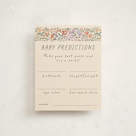 Baby Shower Insert Cards