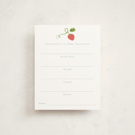 Baby Shower Insert Cards