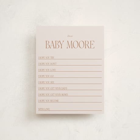 Baby Shower Insert Cards