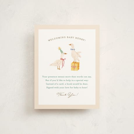 Baby Shower Insert Cards