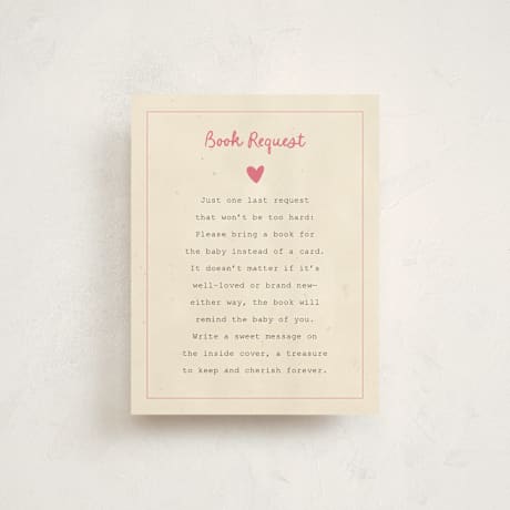 Baby Shower Insert Cards