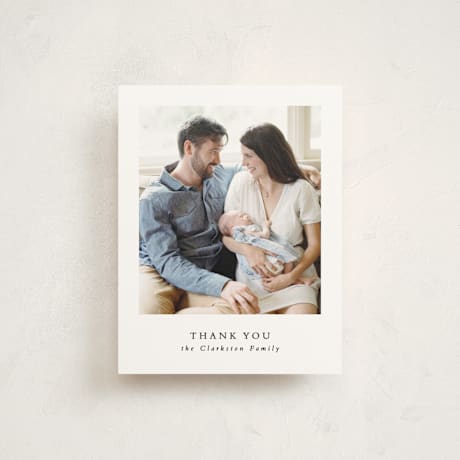 Flat Birth Announcement Thank You Cards