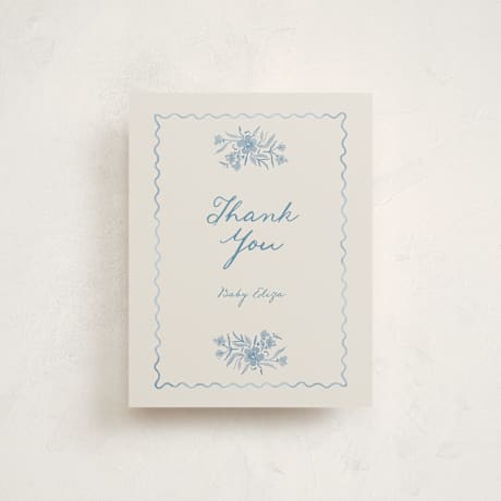 Flat Birth Announcement Thank You Cards