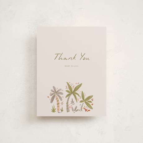 Flat Birth Announcement Thank You Cards
