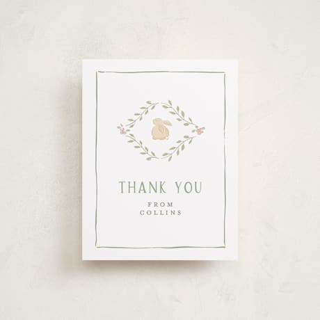 Flat Birth Announcement Thank You Cards