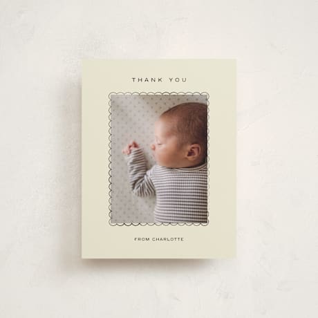 Flat Birth Announcement Thank You Cards