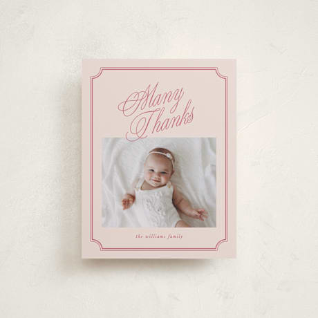 Flat Birth Announcement Thank You Cards