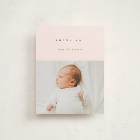 Flat Birth Announcement Thank You Cards