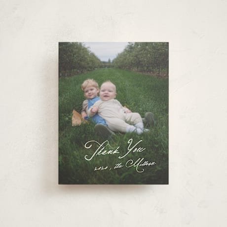 Flat Birth Announcement Thank You Cards