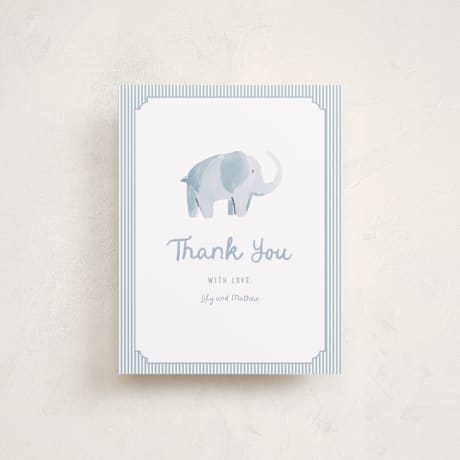 Flat Birth Announcement Thank You Cards