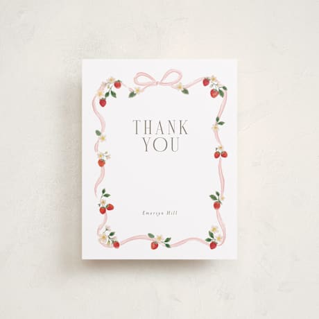 Flat Birth Announcement Thank You Cards