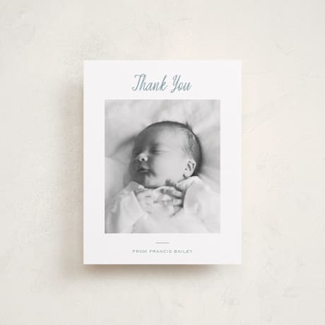 Flat Birth Announcement Thank You Cards