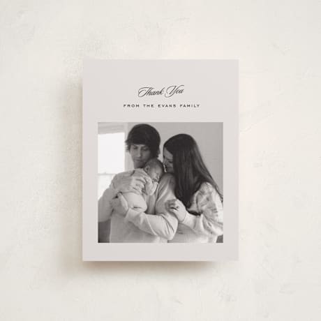 Flat Birth Announcement Thank You Cards