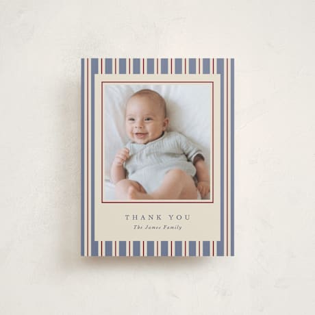 Flat Birth Announcement Thank You Cards