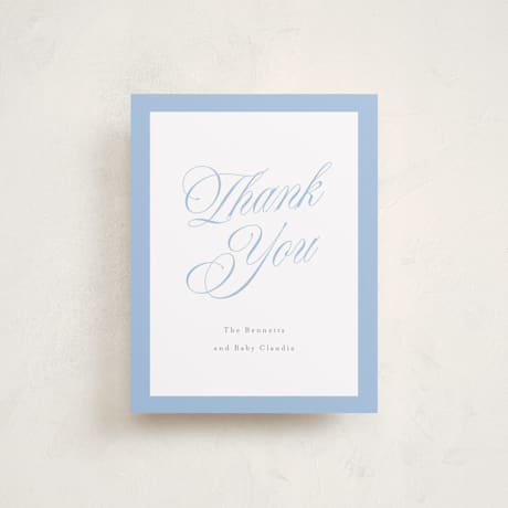 Flat Birth Announcement Thank You Cards