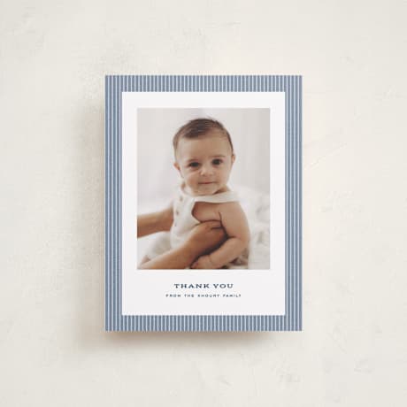 Flat Birth Announcement Thank You Cards