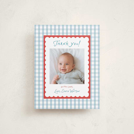 Flat Birth Announcement Thank You Cards
