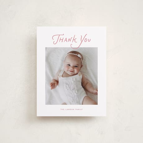Flat Birth Announcement Thank You Cards