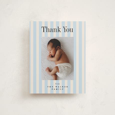 Flat Birth Announcement Thank You Cards