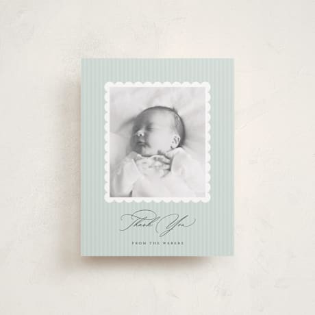 Flat Birth Announcement Thank You Cards