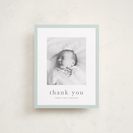 Flat Birth Announcement Thank You Cards