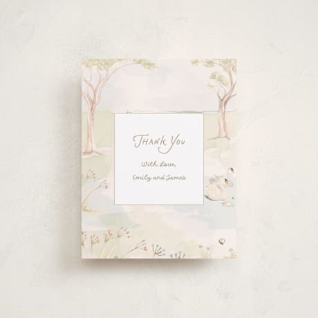 Flat Birth Announcement Thank You Cards