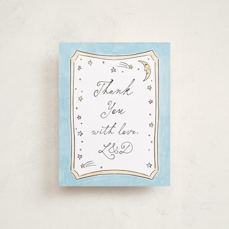 Flat Birth Announcement Thank You Cards