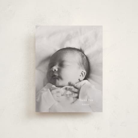 Flat Birth Announcement Thank You Cards
