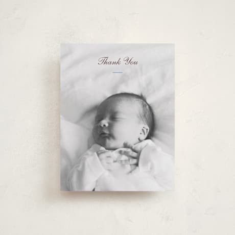 Flat Birth Announcement Thank You Cards