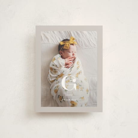 Flat Birth Announcement Thank You Cards
