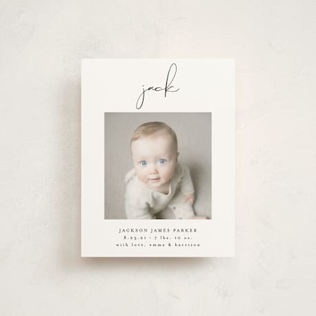 Birth Announcement Booklette Cards