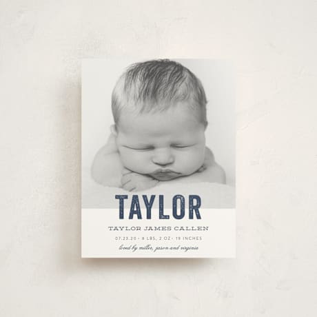 Birth Announcement Booklette Cards