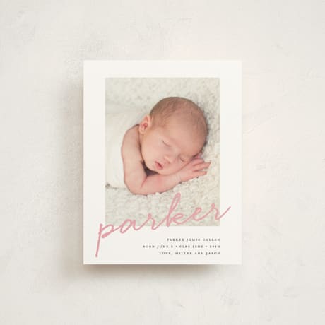 Birth Announcement Booklette Cards